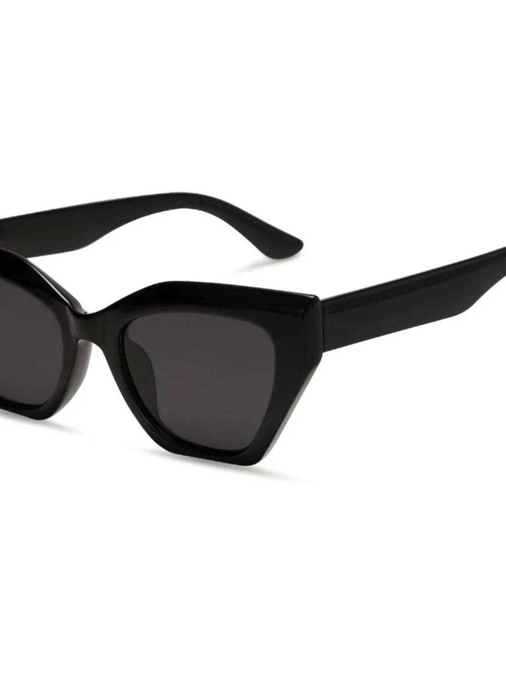 Trendy Irregular Cat Eye Polarized Sunglasses - UV400 Protection, Medium Size